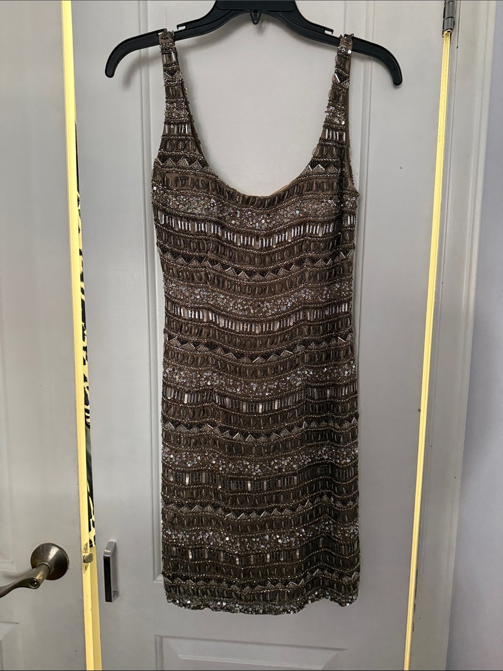 Scala Bronze Sequin Mini Dress for Prom